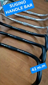SUGINO PISTA DROP BAR 42MM WIDTH 25.4 CLAMPING ALLOY DROP BAR  GOOD QUALITY FAST SHIPPING