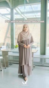 MALIKA SETELAN ROK POLOS JERSEY JUMBO SYARI BY VENTE