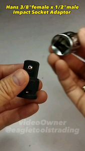 {\n    \"article\": \" Professional Hans 83804B Socket Adapter - 3/8\\\" to 1/2\\\" Converter - Durable Impact Tool Accessory for Mechanics