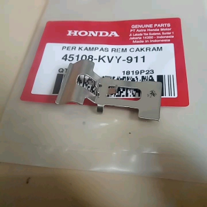 Per Plat Kampas Rem Cakram Depan & Spring Pad Beat Karburator Original Honda