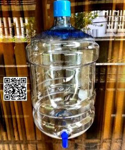 1 vỏ bình nước 5galon cổ cao dùng cho cây nóng lạnh có vòi kèm theo