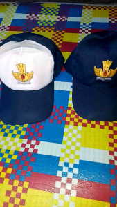 COD Topi SMP Biru Putih dan Biru BORDIR