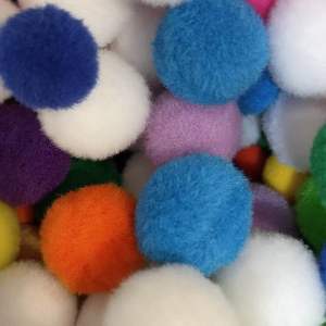 Bịch 10 viên Pom Pom cục bông tròn nhiều màu 1cm 2cm 3cm trang trí cho cô giáo mầm non làm phụ kiện đẹp