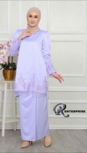 Baju Kurung Modern Dewasa Kain satin