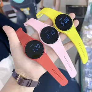 Best Seller - Terlaris - Viral - Jam Tangan Wanita Samsung Led Touch Free Box Strap Tali Rubber