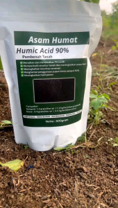 Asam Humat Alami 90%: Pupuk Serbuk Pembenah Tanah