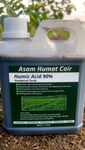 Asam humat cair plus | Asam Humat 90% | Humic Acid 1 Liter Pupuk Pembenah Tanah Organik