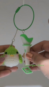 พวงกุญแจอากาบงจิ๋ว+นกเซ่ เปิดปิดไฟได้