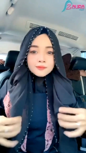 Zaura Pastan Terbaru Sabrina Syifa: Hijab Instan Bahan Ceruty & Desain Babydoll