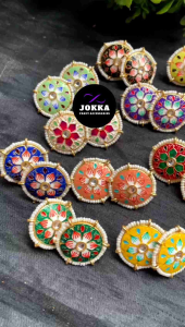 JOKKA Hand Painted Stud/ Earrings/ Fancy Accessories/ Traditional Earrings/ Jhumka/ Jimki/ Jhimki