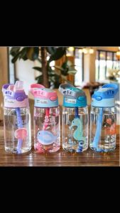 ✅500ml 4Color Kids Water Bottle for Toddlers, Durable and Safe with Playful Design, 12 Hours Playtime, and Anti-UV Protection - Set of 4