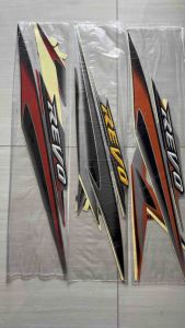 STIKER STRIPING LIS LES BODY HONDA REVO 2007 PUTIH BIRU