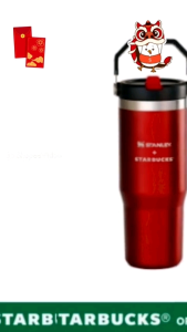 Starbucks Waterbottle SS 30oz Winter CNY Red
