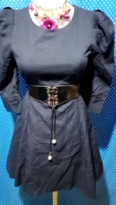 DRESS LENGAN 3/4 NAVY(AGGIE) 252