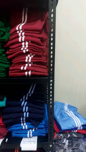 Celana Olahraga Anak SMP SMA Model Los Laki Laki Perempuan Bahan Kaos Tebal Lembut Olahraga Sekolah Senam Latihan