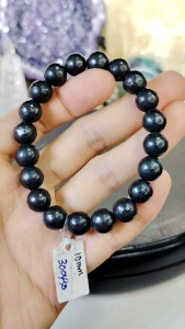 Natural High Grade Russia Shungite Crystal Beads Bracelet SH01 #Shungite #ShungiteBracelet #Naturalcrystal #CrystalBracelet