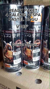 Pilok Cat Semprot Samurai Paket Lengkap 4 Kaleng Pastel Vespa Ungu Purple V743 Epoxy Uch 210 White 102 743 Clear Glossy 128 400ml