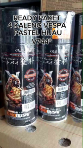 Pilok Cat Semprot Samurai Paket Lengkap 4 Kaleng Pastel Vespa Hijau Green V744 Epoxy Uch 210 White 102 744 Clear Glossy 128 400ml