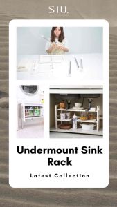 Rak Bawah Wastafel Dapur Stainless & Rak Susun Serbaguna Multifungsi