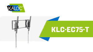 Kaloc EC75-T 32"-80" Flat Panel Tilt Wall Mount TV Bracket Low Profile with Pull String Locking System for Cable Access & Included Hardware for DIY Easy Install 电视机墙壁支架挂架 Pemegang Dinding Tv Braket