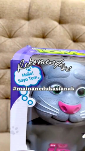 KIDZOONAA - UKURAN BESAR TALKING TOM CAT / MAINAN ANIMAL TOM CAT (JJ-27)