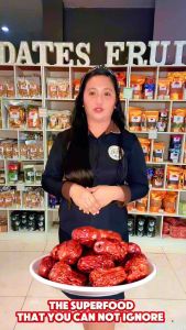 Dried Jujube (Red Dates) in a jar - ideal for gifts