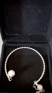 G56 Gelang Perak Model Rumbai Lonceng
