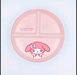 Piring Sekat Sanrio ORI / Piring Sekat Import Hello Kitty / Piring Keramik Melody / Piring Hello Kitty