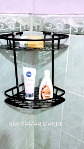 Rak kamar mandi Susun Tingkat Tempat sabun / Shampo / Rak Sudut toilet Kamar mandi serbaguna