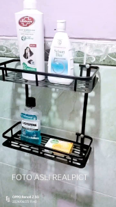 Rak Susun Dobel Kamar mandi / Rak Toilet sudut kamar mandi serbaguna