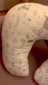 หมอนรองให้นม หมอนรองครรภ์ หมอนป้อนนม HOPPA รุ่น Muslin ผ้า cotton 100% ถอดซักได้