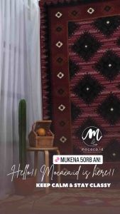 Mukena Dewasa 2in1 Katun Seleting Dagu Free Pouch Murah