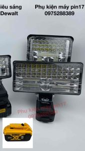 Đèn led siêu sáng dùng pin Dewalt có 2 chế độ sáng