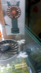 KIPAS ANGIN MINI GEMGAM HOLDER MODEL TANDUK RUSA CHARGER