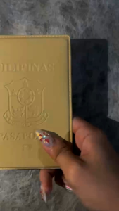 Leatherette Passport Case / Holder with Embosed