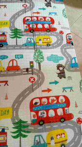 Matras Lipat Alas Bermain Anak Play Mate Bayi Playmate Baby + Free Tas ( 175cm x 55cm x 0.8cm ) Gambar Motif Random Produk Rawan Rusak Saat Pengiriman *Embun Mart Sidoarjo*