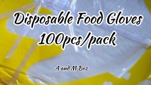 A and M Boz 50packs Disposable Food Gloves for Food Restaurant Kitchen Catering