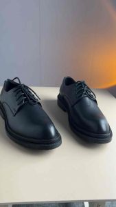 Giày Tây Nam Công Sở Cao Cấp Cổ Thấp Chunky Derby Nam Da Bò Nappa