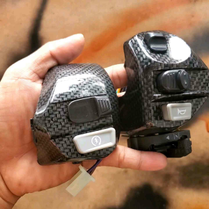 SAKLAR SET KIRI KANAN YAMAHA MIO SPORTY, JUPITER MX, Z, BURHAN KARBON CARBON BERKUALITAS