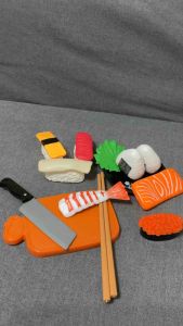 ชุดของเล่นครัวเด็ก พร้อมของใช้ แบบหั่นได้ สำหรับเด็ก 3 ปีขึ้นไป - ชุดซูชิ/แฮมเบอร์เกอร์/ผลไม้