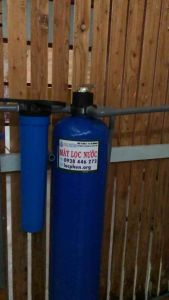 Cột lọc nước phèn Composite 1054 Full vật liệu