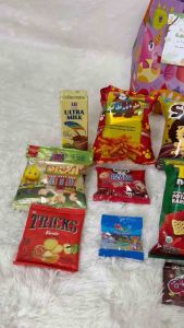 SET GOODIE BAG HAMPERS Ulang Tahun Sultan isi 14 Snack + Tag Nama Souvenir Ultah Anak