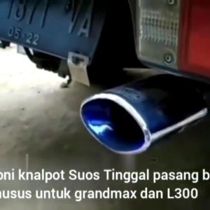 Knalpot mobil suos hks oval sistem baut L 300 grand max luxio avanza panther dll suara  jet bus