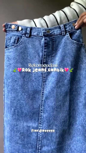 ROK JEANS THEANA SKIRT HIGHWAIST ROK JEANS WANITA SKIRT JEANS