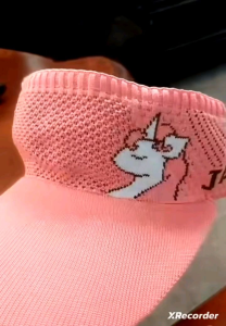 CAE - Topi Visor Anak Olahraga Senam Pantai Anti Matahari Karet Atas Bolong Rajut Korean Import