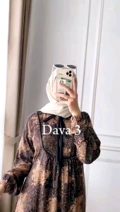 DAVA DRESS NABTIK TERBARU 2025 BAHAN KATUN ZARA RAYON PREMIUM BAJU GAMIS MURAH BUSUI