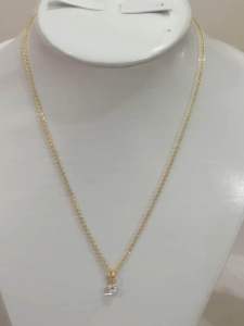 Kalung wanita emas muda dan liontin total berat 35gram