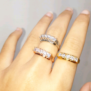 Deux - Cincin Wanita Listring Permata