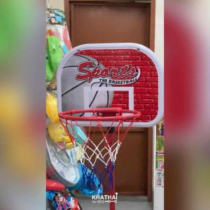 แป้นบาสเด็ก โครงสร้างเหล็ก แข็งแรง ปรับความสูงได้ สูงสุด 175 ซม. BasketBall RP-777–419A