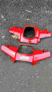 Batok Lampu Depan Prima MERAH 1set atas dan bawah totok lampu astrea Star Bagian 1 Set kualitas bagus cover stang astrea star prima